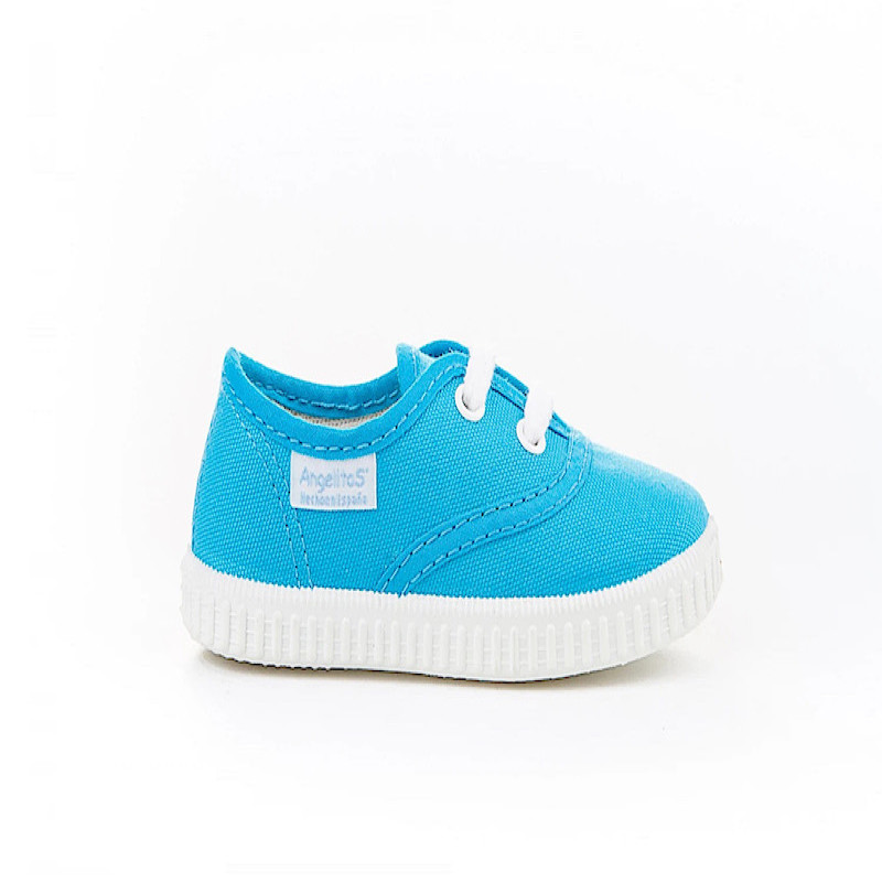 Made in Spain EU20-EU29 Classic Canvas shoes Non Slip Rubber Turquoise 
